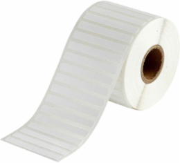 Glossy Polyester Labels, 0.25" H x 2" W, Roll of 2500 Labels, White