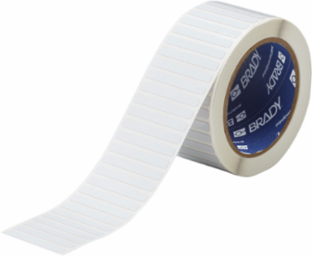 THT Labels Polyimide 0.25 in H x 2.0 in W White Roll of 2500 Labels