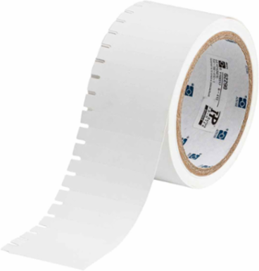 Laminate Printable Tags, 0.375" H x 1.938" W, White
