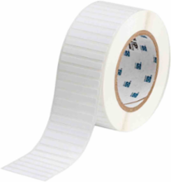 Nylon Cloth Labels, .25" H x 2" W, Roll of 3000 Labels, White
