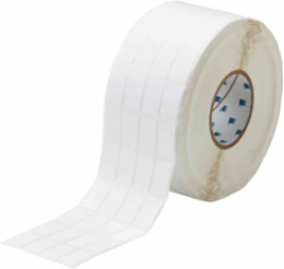 Nylon Cloth Labels, 1.437" H x 0.8" W, Roll of 10000 Labels, White