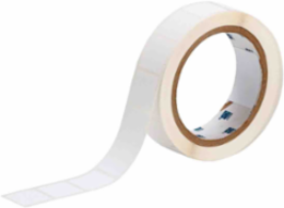 Polyester Labels, 0.9" H x 0.9" W, Roll of 1000 Labels, White
