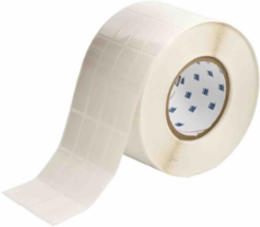 Nylon Cloth Labels, 1.437" H x 0.8" W, Roll of 5000 Labels, White
