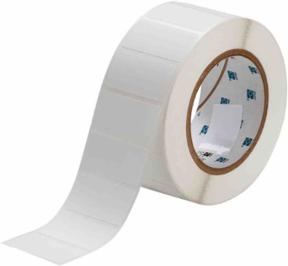 Matte Polypropylene Labels, 1" H x 2" W, Roll of 3000 Labels, White