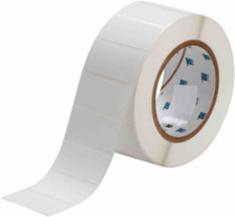 Matte Polypropylene Labels, 1" H x 2" W, Roll of 3000 Labels, White