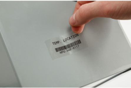 Glossy Clear Polyester Labels, 1" H x 2" W, Roll of 3000 Labels, Clear