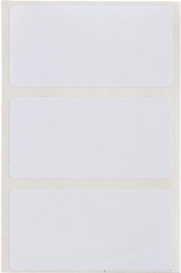ToughBond Glossy Polyester Labels, 1 Inch H x 2 Inch W, Rubber Adhesive