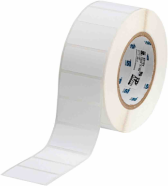 Polyester Labels, 1" H x 2" W, Roll of 3000 Labels, White