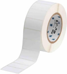 Textured Surface Polyester Labels, 1" H x 2" W, Roll of 3000 Labels, White