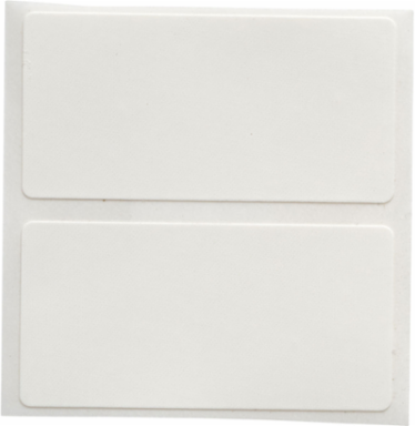 Repositionable Vinyl Cloth labels, 1" H x 2" W, Roll of 3000 Labels
