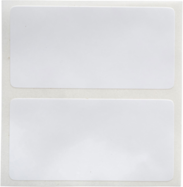 Removable Glossy Polyester labels, 1" H x 2" W, Roll of 3000 Labels