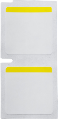 B-494 Color Polyester Labels 1 Inch H x 1 Inch W, 3000 Labels/Roll, Chemical Resistant