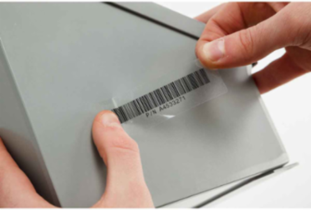 Glossy Clear Polyester Labels 1 Inch x 3 Inch, Thermal Transfer, 1500 per Roll