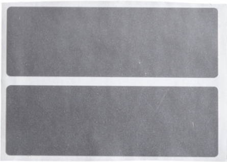Glossy Weather Resistant Polyester Labels, 1" H x 3" W, Roll of 3000 Labels, Silver