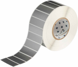 Glossy Weather Resistant Polyester Labels, 1" H x 3" W, Roll of 3000 Labels, Silver