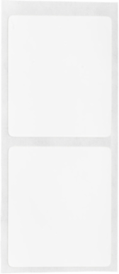 Nylon Cloth Labels, 1.75" H x 1.875" W, Roll of 3000 Labels, Silver