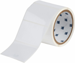 Glossy Polyester Labels, 2" H x 3" W, Roll of 1000 Labels, White