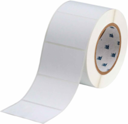 Metallized Matte Polyester Labels, 2" H x 3" W, Roll of 1000 Labels, Light Gray
