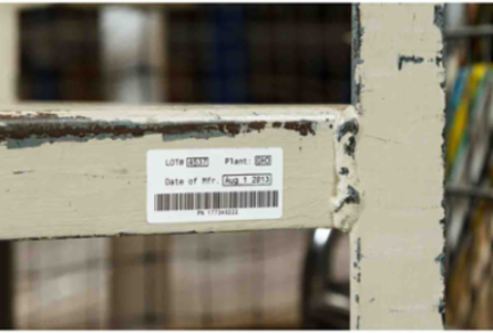 Textured Surface Polyester Labels, 2" H x 3" W, Roll of 1000 Labels, White