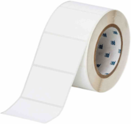 Textured Surface Polyester Labels, 2" H x 3" W, Roll of 1000 Labels, White