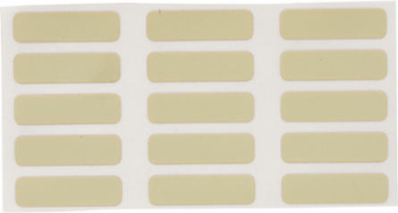 Amber Polyimide Labels 0.25 Inch H x 0.9 Inch W, Roll of 10000 Labels, Heat Resistant