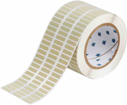 Amber Polyimide Labels 0.25 Inch H x 0.9 Inch W, Roll of 10000 Labels, Heat Resistant