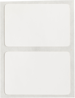 Glossy Polyester Labels, 1" H x 2" W, Roll of 2000 Labels, White