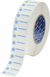 B-494 Blue/White Polyester Labels 0.5 Inch H x 1 Inch W, 3000/Roll