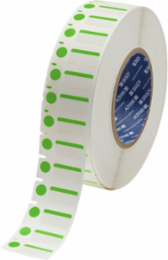 B-494 Color Polyester Labels 0.5 Inch H x 1 Inch W Green/White, 3000/Pack