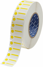 B-494 Color Polyester Labels 0.5 in H x 1 in W, Chemical Resistant, 3000/Roll
