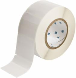 Self-laminating Vinyl Labels, 2.25 in H x 2.500 in W Clear/White Roll of 1000
