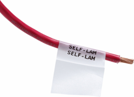 Self-Laminating Vinyl Wire and Cable Labels, 2.25" H x 2.500" W