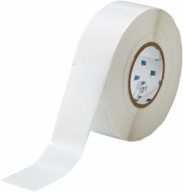 Self-laminating Vinyl Labels, 3.75 in H x 2 in W Clear/White Roll of 1000