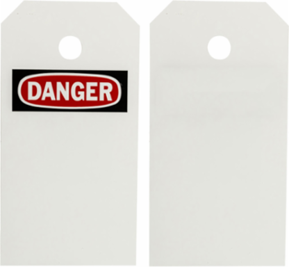 THT Printable Tags, 5.75" H x 3.00" W, Polyester, White