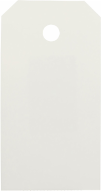THT Printable Tags, 5.75" H x 3" W, Polyester, White