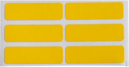 Flame Retardant Wire Wraps, 0.375" H x 1.25" W, Roll of 10000 Labels, Yellow