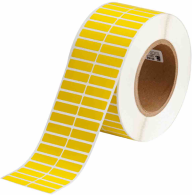 Flame Retardant Wire Wraps, 0.375" H x 1.25" W, Roll of 10000 Labels, Yellow
