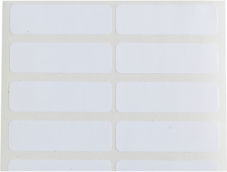 Flame Retardant Wire Wraps, 0.375" H x 1.25" W, Roll of 10000 Labels, White