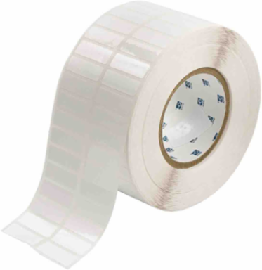 Glossy Polyester Labels, 0.5" H x 1.5" W, Roll of 10000 Labels, White
