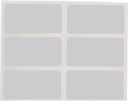 Tamper Evident Checkerboard Polyester labels, 0.5" H x 1.5" W, 10000 Labels