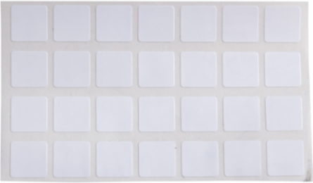 Polyimide Labels, 0.375 Inch H x 0.375 Inch W, Roll of 10000, Static Dissipative