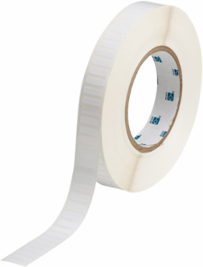 Glossy Polyester Labels, 0.2" H x 0.65" W, 10000 Labels, White