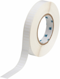 Glossy Polyester Labels, 0.2" H x 0.65" W, 10000 Labels, White