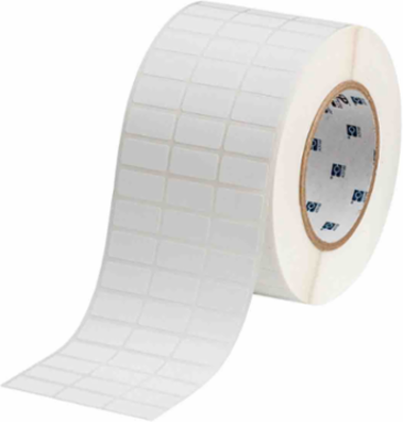 Removable Polypropylene labels, 0.5" H x 1" W, Roll of 10000 Labels