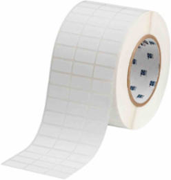 Removable Polypropylene labels, 0.5" H x 1" W, Roll of 10000 Labels