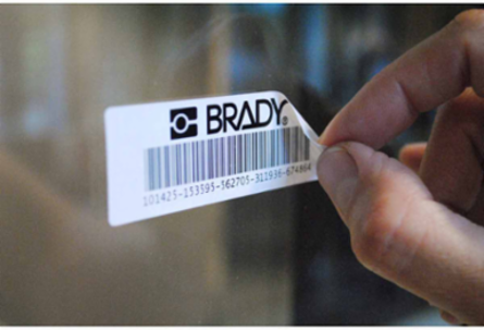 Removable Glossy Polyester labels, 0.5" H x 1" W, Roll of 10000 Labels