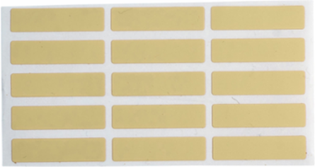 Amber Polyimide Labels, 0.25 Inch H x 1 Inch W, Roll of 10000 Labels, Heat Resistant
