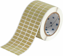 Amber Polyimide Labels 0.375 Inch H x 0.7 Inch W, 10000 Labels Roll