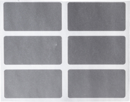 Glossy Weather Resistant Polyester Labels, 0.75" H x 1.5" W, Roll of 10000 Labels, Silver