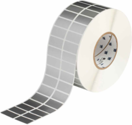 Glossy Weather Resistant Polyester Labels, 0.75" H x 1.5" W, Roll of 10000 Labels, Silver